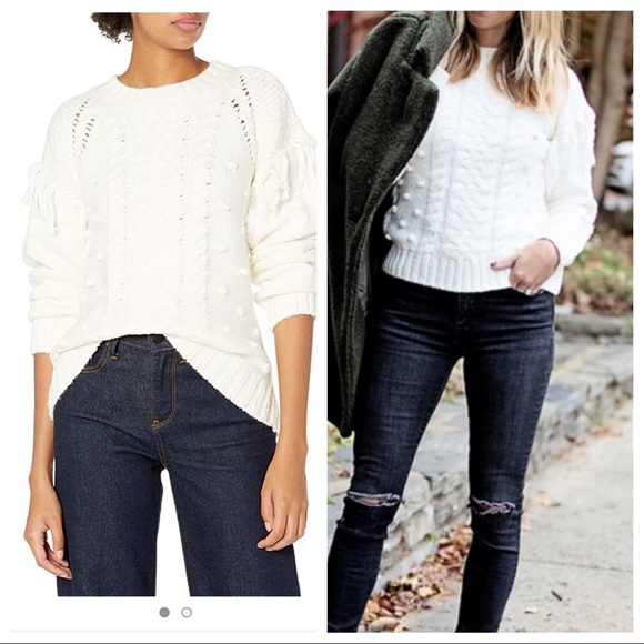 NWT! cupcakes & cashmere Angie Cable Knit Pullover - Picture 1 of 7